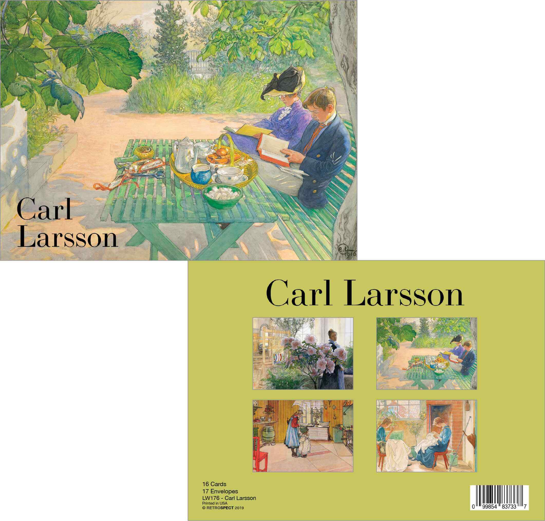 Art calendars featuring various artistic works